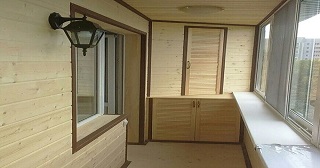 Отделка балкона под ключ Лесной, цена от 5803 руб.